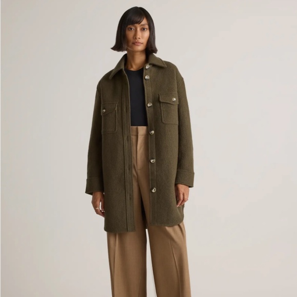 Quince Tops - Quince Wool Shacket, Brand New, XS